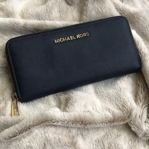 Michael Kors navy blue wallet